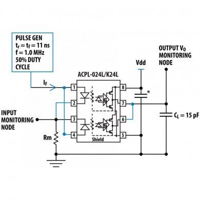 Acoplador optico K24L optoisolador 5MBd SOIC8 SMD