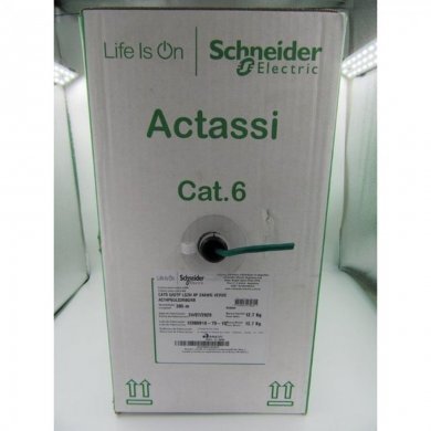 ACT4P6UCM3RBGRB-METRO Schneider Actassi cabo U/UTP Cat 6 CM verde, metro