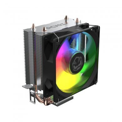 Pcyes cooler Tundra 90 Black Vulcan Led Rainbow TDP 115W