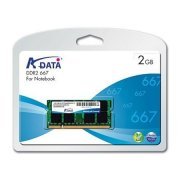 Memória A-DATA 2Gb 667Mhz DDR2 SO-DIMM Non-ECC CL5  200Pin Unbuffered SO-DIMM Non-ECC, CAS Latency: 5 / Working voltage:1.8V, Suitable for: Apple Noteb
