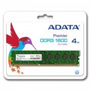 ADATA Memoria 4GB DDR3 1600Mhz CL11 240 Pinos PC3-12800 p Desktop UDIMM Single