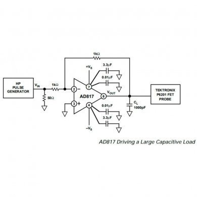 AD817A CI AD817 amplificador precisão SOIC8 SMD (Kit 2x)
