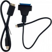 Cabo Adaptador USB Tipo-C para SATA HD SSD 2.5 Cabo destacavel, Até 6Gbps, Sata III, Sata 7 + 22 pin.