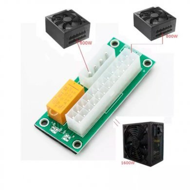 ADD2PSU Adaptador para ligar duas fontes ATX
