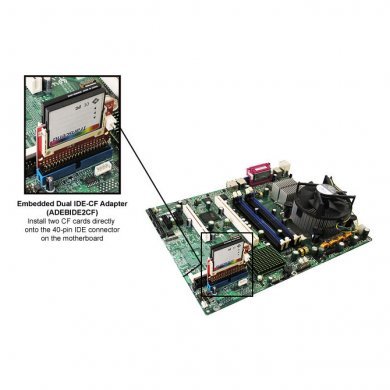 Adaptador Addonics CF-IDE (2 Compact Flash tipo I e II para 1 IDE