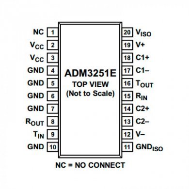 CI ADM3251E RS-232 Single Channel Line Driver