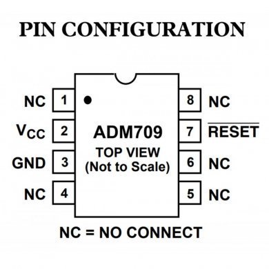 Ci ADM709LAN monitor tensão alimentação de precisão