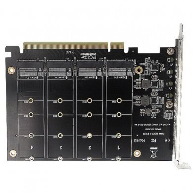 ADP-4XNVME-PCIEX16 Adaptador 4x SSD M.2 NVME M Key para PCIe x16