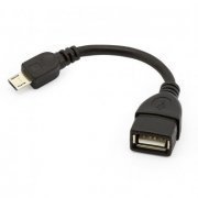 Adaptador OTG Micro USB Macho para USB Fêmea Cor Pre ...