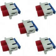Adaptador óptico duplex ST/SC MM (kit com 10) ST macho SC fêmea carcaça em metal 