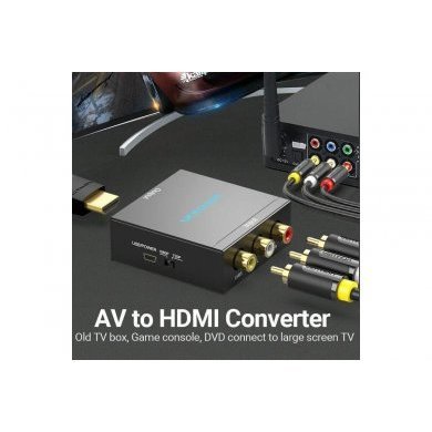 Conversor Vention RCA/AV para HDMI PRETO