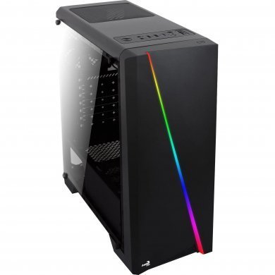 AEROCOOL-63858 Aerocool Gabinete Mid Tower Cylon RGB Preto