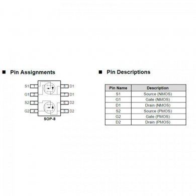 Mosfet PN-Channel 30V 8.5A