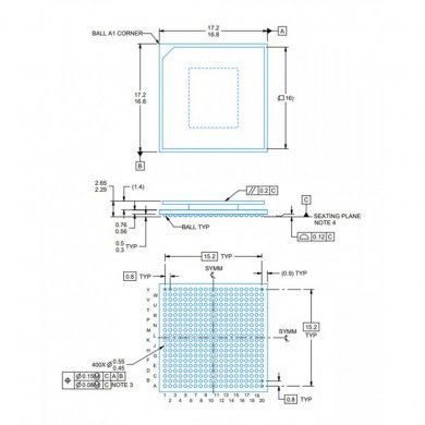 AFE7920I Ci AFE7921 FCBGA transceptor RF multibanda 3G 4G 5G