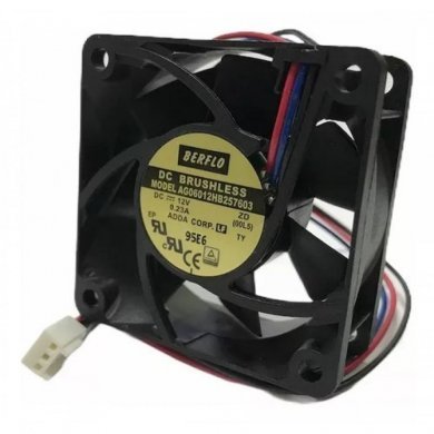 AG06012HB257603 Berflo Cooler Auxiliar 60x60x25mm 12v 0.23 A
