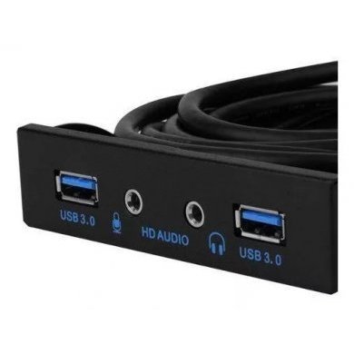 AHE29H08DE Painel Frontal 2x USB 3.0 20 Pinos + HD Audio