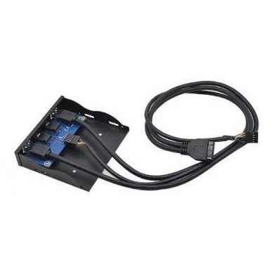 AHE29H08DE Painel Frontal 2x USB 3.0 20 Pinos + HD Audio