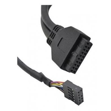 AHE29H08DE Painel Frontal 2x USB 3.0 20 Pinos + HD Audio