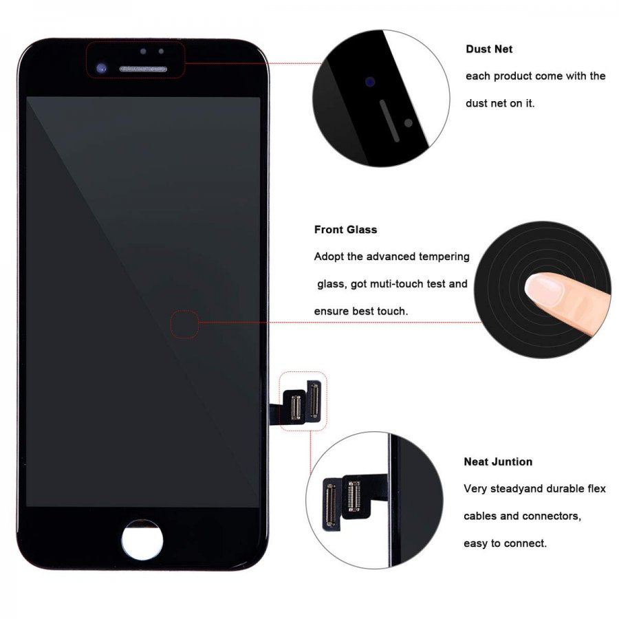 AIP8PPA Tela LCD Iphone 8 Plus com Touch e Frame