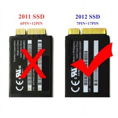 AIRSATA-N01 Apple adaptador de SSD M2 para SATA 6 + 17pin