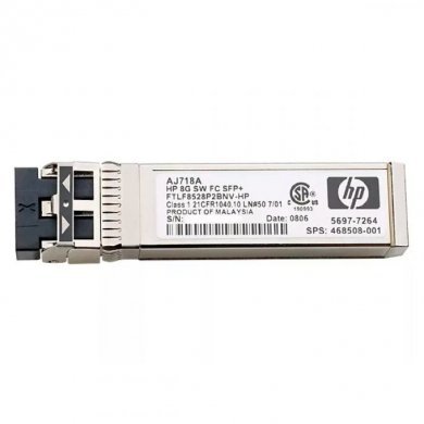 AJ718A HPE Transceiver 8GB FC SFP+ (Genuino HPE)