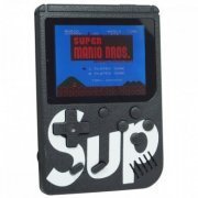 Mini game portátil Sup Game Box 400 jogos Preto 8 bits - recarregável