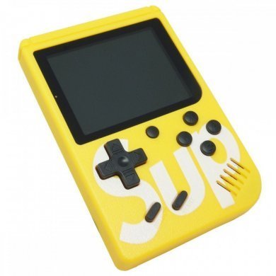 Mini game portátil Sup Game Box 400 jogos Amarelo