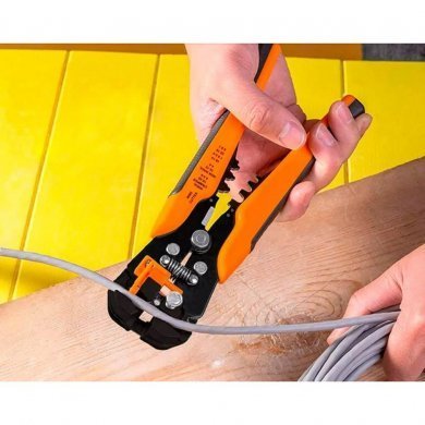 Alicate Decapador de Fios e Crimpador 3 em 1
