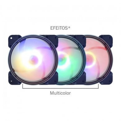 AKAAE1 KMEX Kit Cooler 3 Fans ARGB Superstorm Rainbow