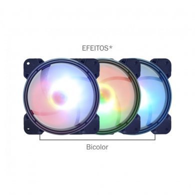 AKAAE1 KMEX Kit Cooler 3 Fans ARGB Superstorm Rainbow