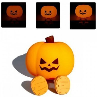 AKL-L022 Luminária cabeça de abóbora silicone recarregável