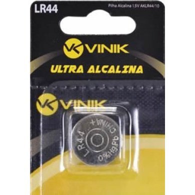 AKLR44-5 Vinik Bateria Alcalina LR44 1.5V 145mAh