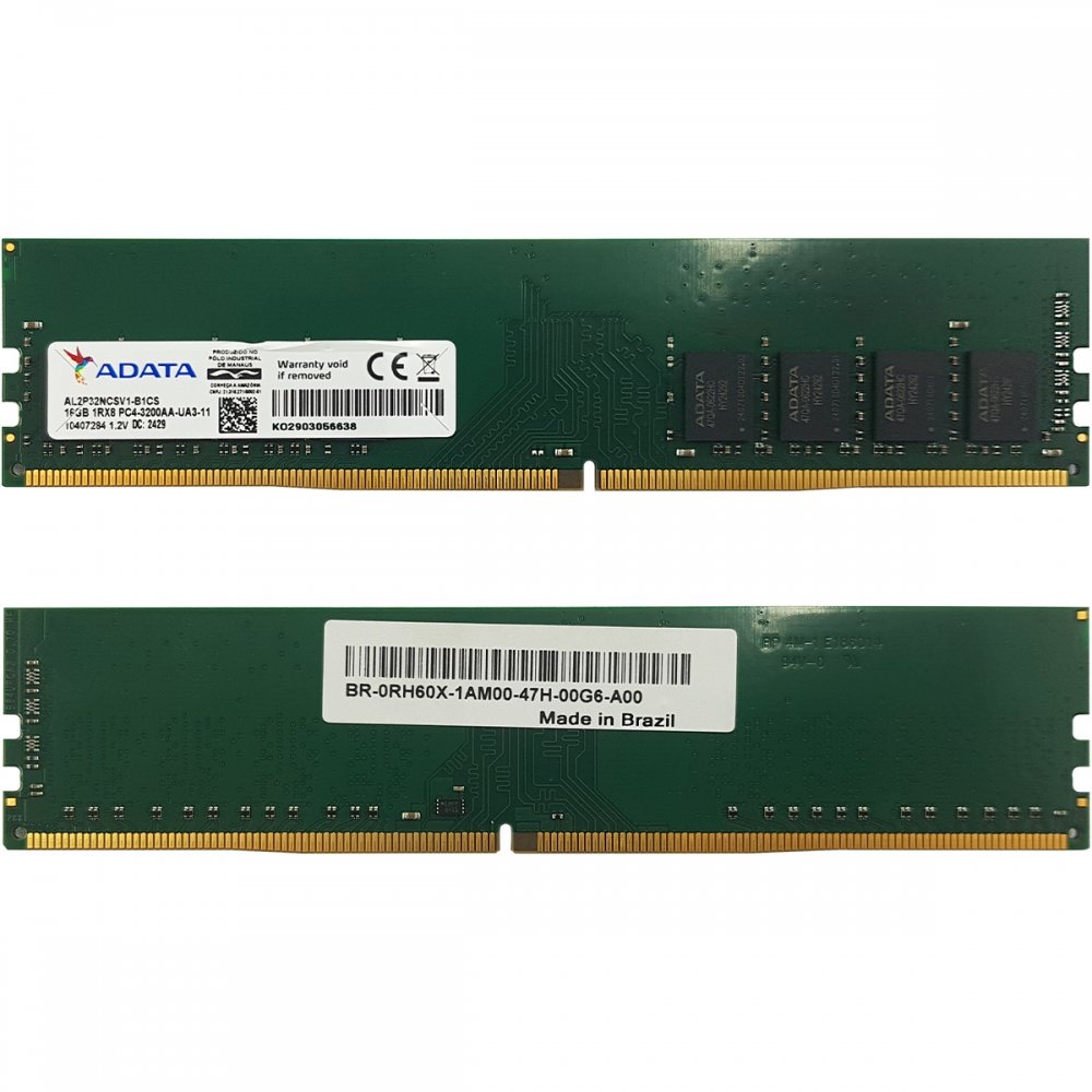 ADATA DDR4 3200 16×2 32GB メモリー Memória Desktop Adata 16GB DDR4 3200 Mhz | Amazon.com.br