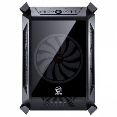ALPTRGB2FCV PCYES Gabinete Gamer Cubo Alpha Preto