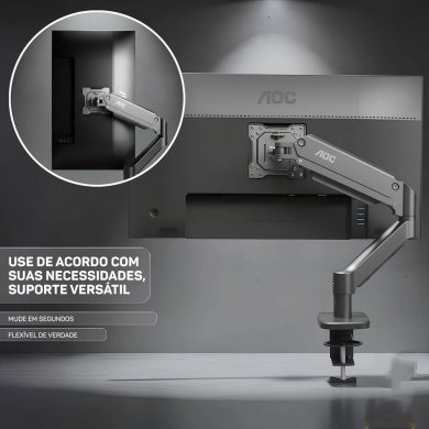 AM100 AOC Suporte de mesa para monitor 15-32 pol. até 9kg preto