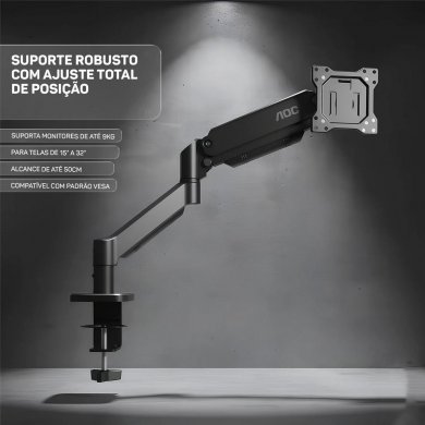 AM100 AOC Suporte de mesa para monitor 15-32 pol. até 9kg preto