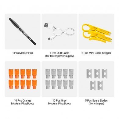 AM5688 AMPCOM KIT INSTALADOR DE REDE PROFESSIONAL