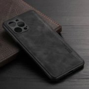 CAPA PARA IPHONE 11 DE COURO PRETA AMMYKI 