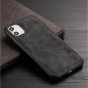 CAPA PARA IPHONE X DE COURO PRETA AMMYKI 