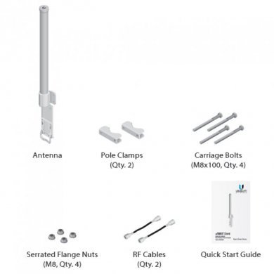 AMO-5G13 Ubiquiti Antena Omni Airmax 13DBI 5.8ghz
