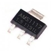 Regulador de Tensão AMS1117-1.5V SOT-223 Regulador de tensão Input 15v max / output 1.5v 1A