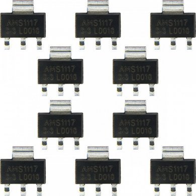 AMS1117-3.3V 10x Regulador de Tensão AMS1117-3.3V 1A SOT-223