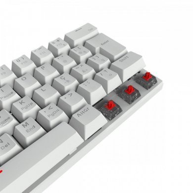 Vinik teclado mecânico Anihi White 60% switch red