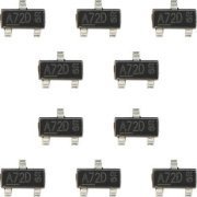 10x Mosfet P-Channel AO3409 A72D 6R 30V 2.6A SMD SOT-23-3 marcação no componente: A72D 6R (Kit 10 unidades)
