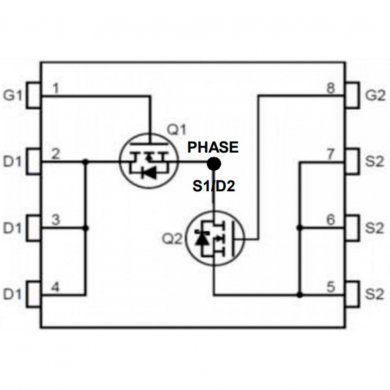 Mosfet 6962 duplo NCH 30V 50A 85A QFN8 (Kit 2x)