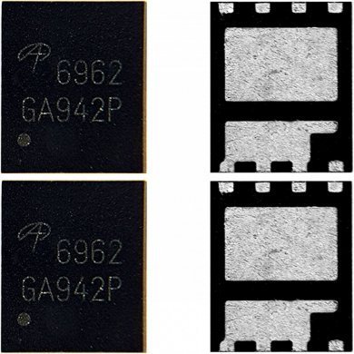 AON6962 Mosfet 6962 duplo NCH 30V 50A 85A QFN8 (Kit 2x)