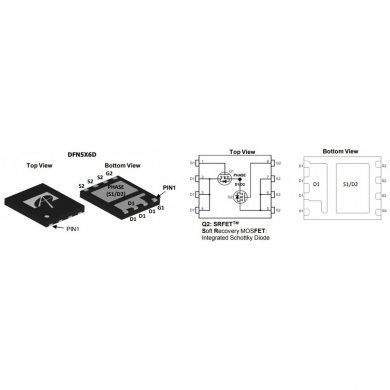 AON6992 2x Mosfet 6992 Duplo N-Channel 30V 50A 85A QFN8 5x6mm