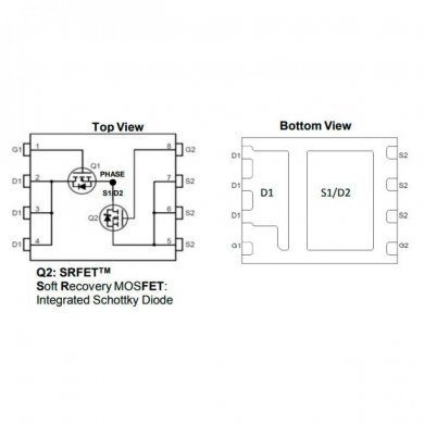 Mosfet duplo N-Channel 30V 50A 85A  QFN8 5x6mm