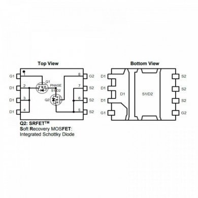 Mosfet 6996 duplo NCH 30V 50A 60A QFN8 SMD