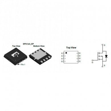 Mosfet P-Channel 30V 12 35A 8DFN (kit com 10und)